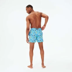 Vilebrequin Men Swim Trunks Embroidered Go Bananas - Limited Edition -Outdoor Beach & Swimwear MISU0C14 380 backworn 3920x3920 1