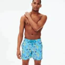 Vilebrequin Men Swim Trunks Embroidered Go Bananas - Limited Edition -Outdoor Beach & Swimwear MISU0C14 380 supp1 3920x3920 1