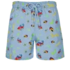 Vilebrequin Men Swim Trunks Embroidered Naive Fish - Limited Edition