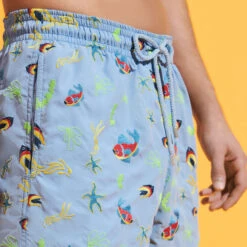 Vilebrequin Men Swim Trunks Embroidered Naive Fish - Limited Edition -Outdoor Beach & Swimwear MISU3C52 368 supp1 3920x3920 1