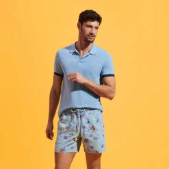 Vilebrequin Men Swim Trunks Embroidered Naive Fish - Limited Edition -Outdoor Beach & Swimwear MISU3C52 368 supp2 3920x3920 1