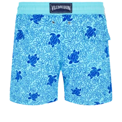 Vilebrequin Men Swim Trunks Turtles Splash Flocked -Outdoor Beach & Swimwear MOOC1D00 381 back 3920x3920 1
