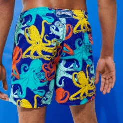 Vilebrequin Men Swim Trunks Octopussy -Outdoor Beach & Swimwear MOOC3B01 354 backworn 3920x3920 1