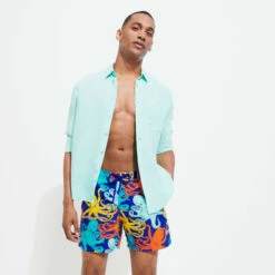Vilebrequin Men Swim Trunks Octopussy -Outdoor Beach & Swimwear MOOC3B01 354 supp1 3920x3920 1