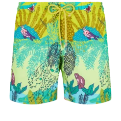 Vilebrequin Men Swim Trunks Jungle Rousseau