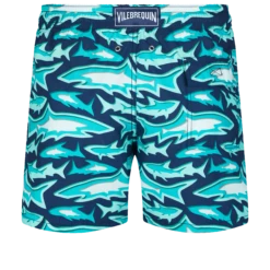 Vilebrequin Men Swim Trunks Requins 3D -Outdoor Beach & Swimwear MOOC3B07 390 back 3920x3920 1