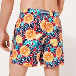 Vilebrequin Men Swim Trunks Presse Citron -Outdoor Beach & Swimwear MOOC3B94 256 backworn 3920x3920 1