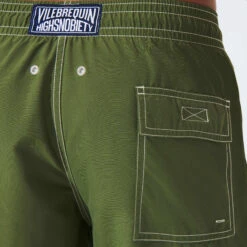 Men Swim Trunks Solid - Vilebrequin X Highsnobiety -Outdoor Beach & Swimwear MOOH0A00 422 supp5 3920x3920 1