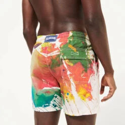 Men Swim Trunks Gra - Vilebrequin X John M Armleder -Outdoor Beach & Swimwear MOOH2B11 987 supp2 3920x3920 1