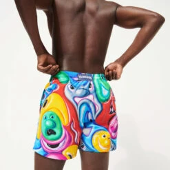 Men Swim Trunks Faces In Places - Vilebrequin X Kenny Scharf -Outdoor Beach & Swimwear MOOH2B61 987 supp2 3920x3920 1