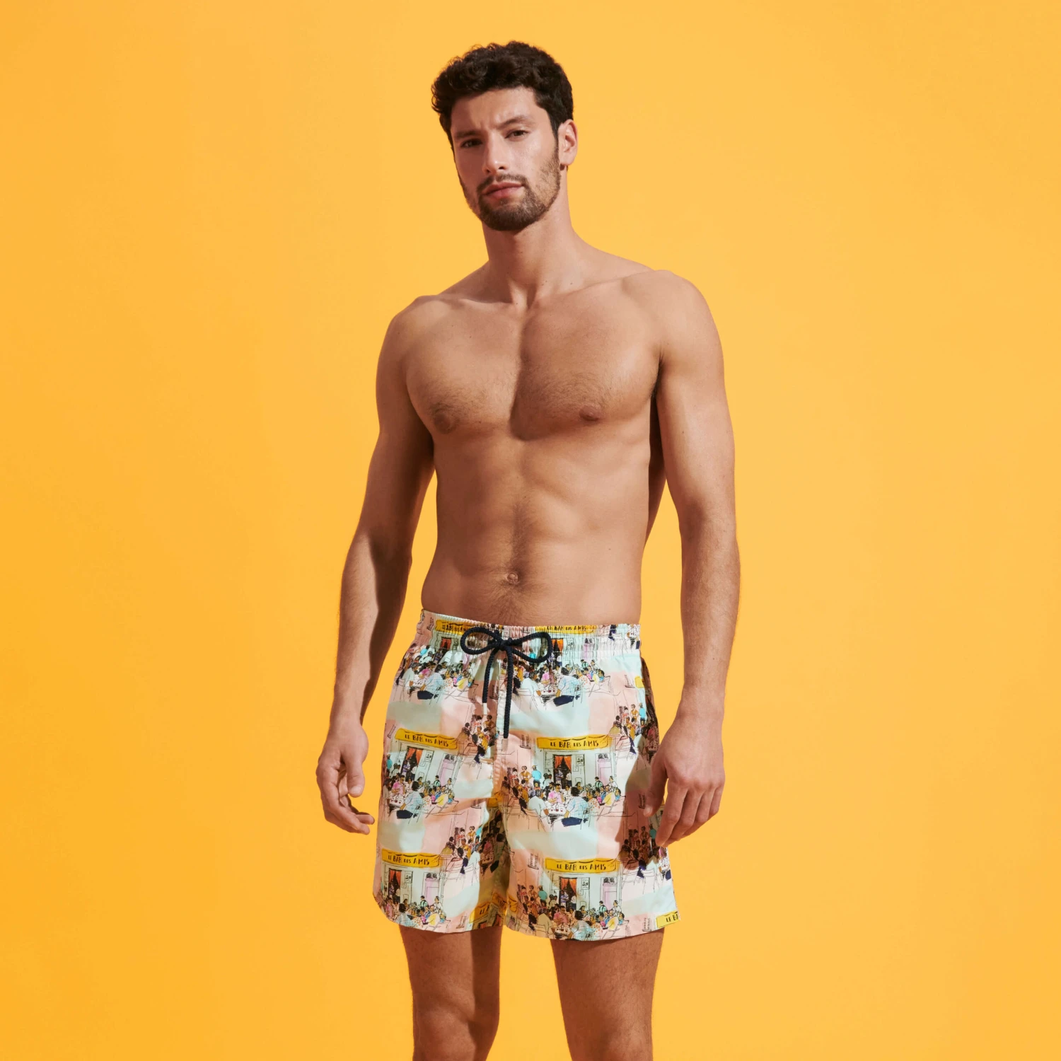 Vilebrequin Men Swim Trunks Le Bar Des Amis 5 Vilebrequin Men Swim Trunks Le Bar Des Amis - Image 3