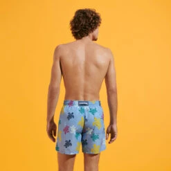Vilebrequin Men Swim Shorts Ronde Des Tortues Multicolores -Outdoor Beach & Swimwear MOOU3B36 368 backworn 3920x3920 1