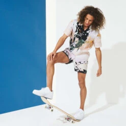 Men Swim Trunks Distortive Water - Vilebrequin X Highsnobiety -Outdoor Beach & Swimwear MOOZ0B51 049 supp1 3920x3920 1