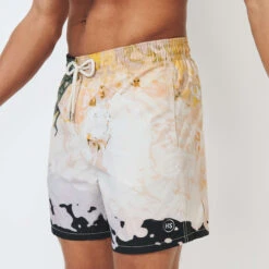 Men Swim Trunks Distortive Water - Vilebrequin X Highsnobiety -Outdoor Beach & Swimwear MOOZ0B51 049 supp5 3920x3920 1