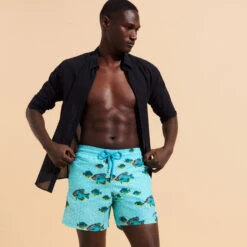 Men Swimwear Graphic Fish - Vilebrequin X La Samanna -Outdoor Beach & Swimwear MOOZ3B16 381 supp2 3920x3920 1