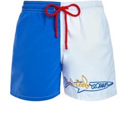 Men Swimwear Multicolor Placed Embroidery Vilebrequin Squale - Vilebrequin X JCC+ - Limited Edition