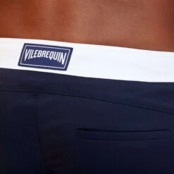 Vilebrequin Men Flat Belt Stretch Swim Trunk Tricolor -Outdoor Beach & Swimwear MRLE9E02 390 supp4 3920x3920 1