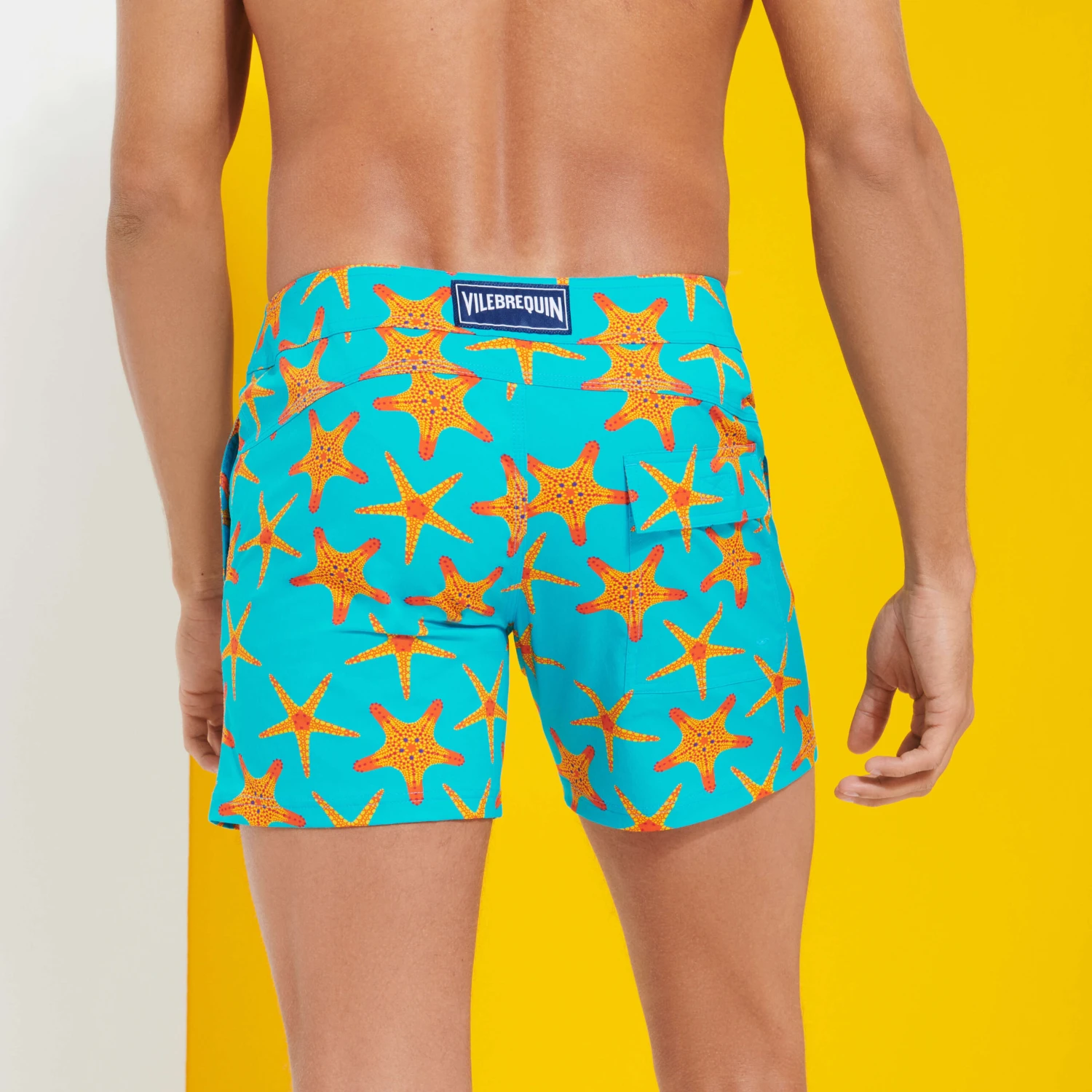 Vilebrequin Men Flat Belt Stretch Swimwear Starfish Dance 6 Vilebrequin Men Flat Belt Stretch Swimwear Starfish Dance - Image 4