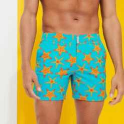 Vilebrequin Men Flat Belt Stretch Swimwear Starfish Dance 14 Vilebrequin Men Flat Belt Stretch Swimwear Starfish Dance -Outdoor Beach & Swimwear MSEC3F05 316 supp2 3920x3920 1
