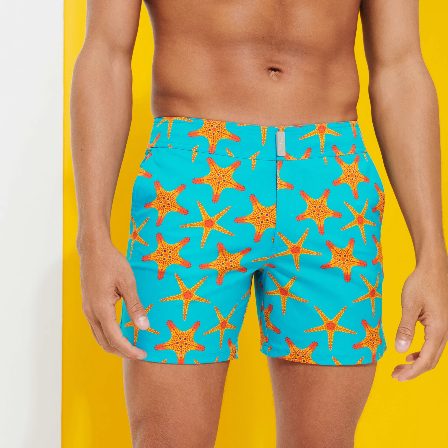 Vilebrequin Men Flat Belt Stretch Swimwear Starfish Dance 8 Vilebrequin Men Flat Belt Stretch Swimwear Starfish Dance - Image 6