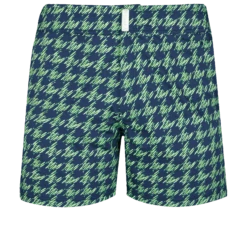 Vilebrequin Men Flat Belt Stretch Swim Trunks Fish Foot