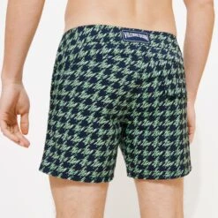 Vilebrequin Men Flat Belt Stretch Swim Trunks Fish Foot -Outdoor Beach & Swimwear MSEC3F15 390 supp1 3064x3064 1