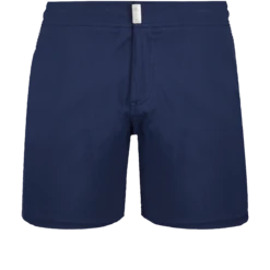 Vilebrequin Men Flat Belt Stretch Swim Trunk Solid