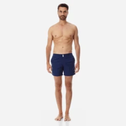 Vilebrequin Men Flat Belt Stretch Swim Trunk Solid 16 Vilebrequin Men Flat Belt Stretch Swim Trunk Solid -Outdoor Beach & Swimwear MSEP713P 390 supp3 3920x3920 1