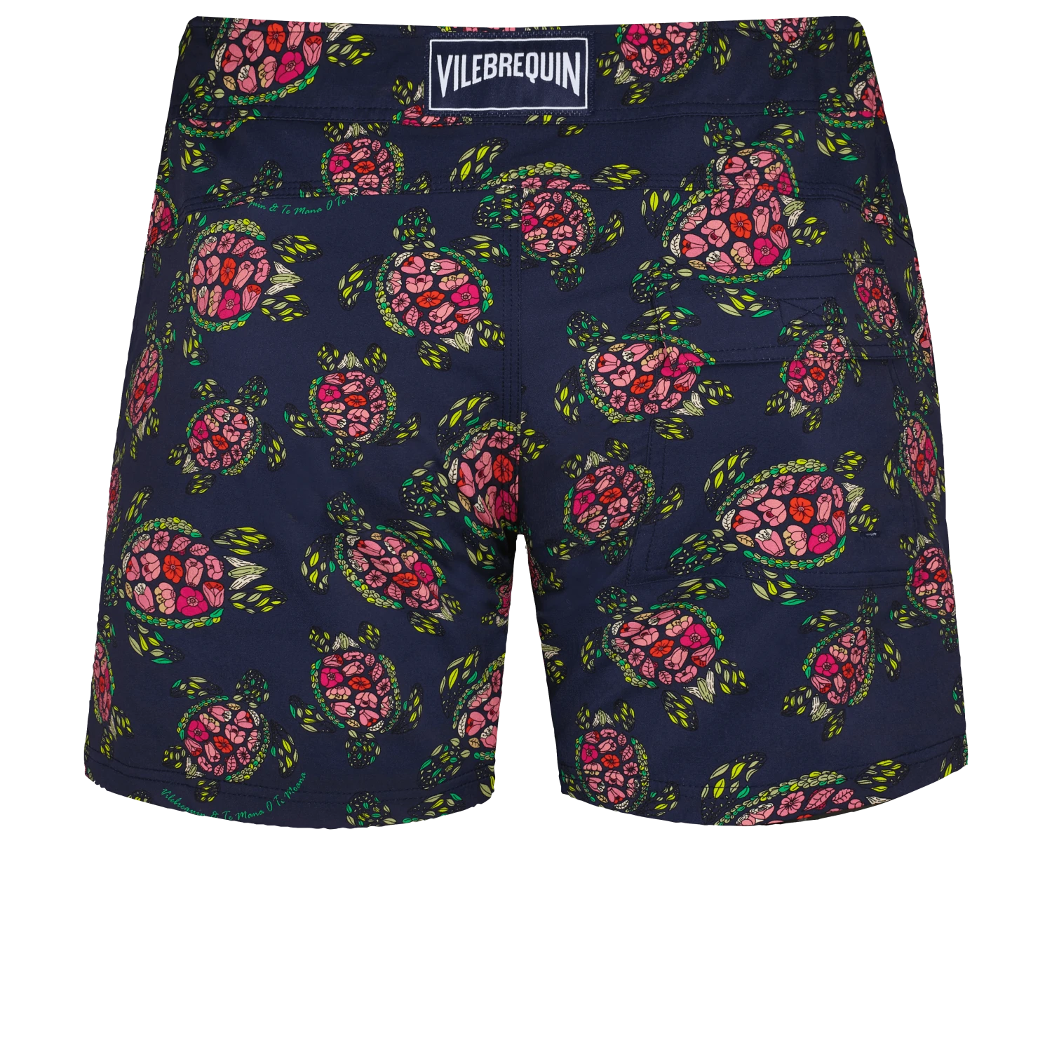 Vilebrequin Men Stretch Short Swim Trunks Flat Belt Provencal Turtles 4 Vilebrequin Men Stretch Short Swim Trunks Flat Belt Provencal Turtles - Image 2
