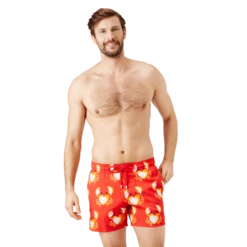 Vilebrequin Men Swim Trunks Stretch St Valentin 2020 -Outdoor Beach & Swimwear MSOC0F12 257 frontworn 3920x3920 1