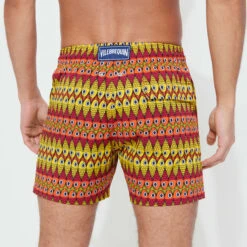 Vilebrequin Men Stretch Swim Trunks Fish On Line 11 Vilebrequin Men Stretch Swim Trunks Fish On Line -Outdoor Beach & Swimwear MSOC3F13 256 backworn 3920x3920 1