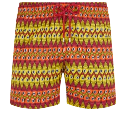 Vilebrequin Men Stretch Swim Trunks Fish On Line