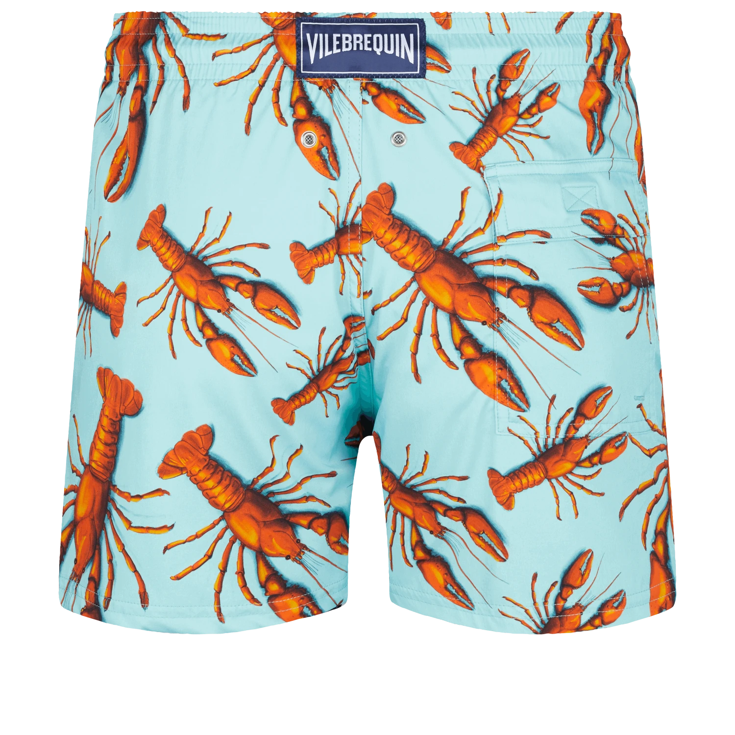 Vilebrequin Men Stretch Swim Trunks Lobster 4 Vilebrequin Men Stretch Swim Trunks Lobster - Image 2