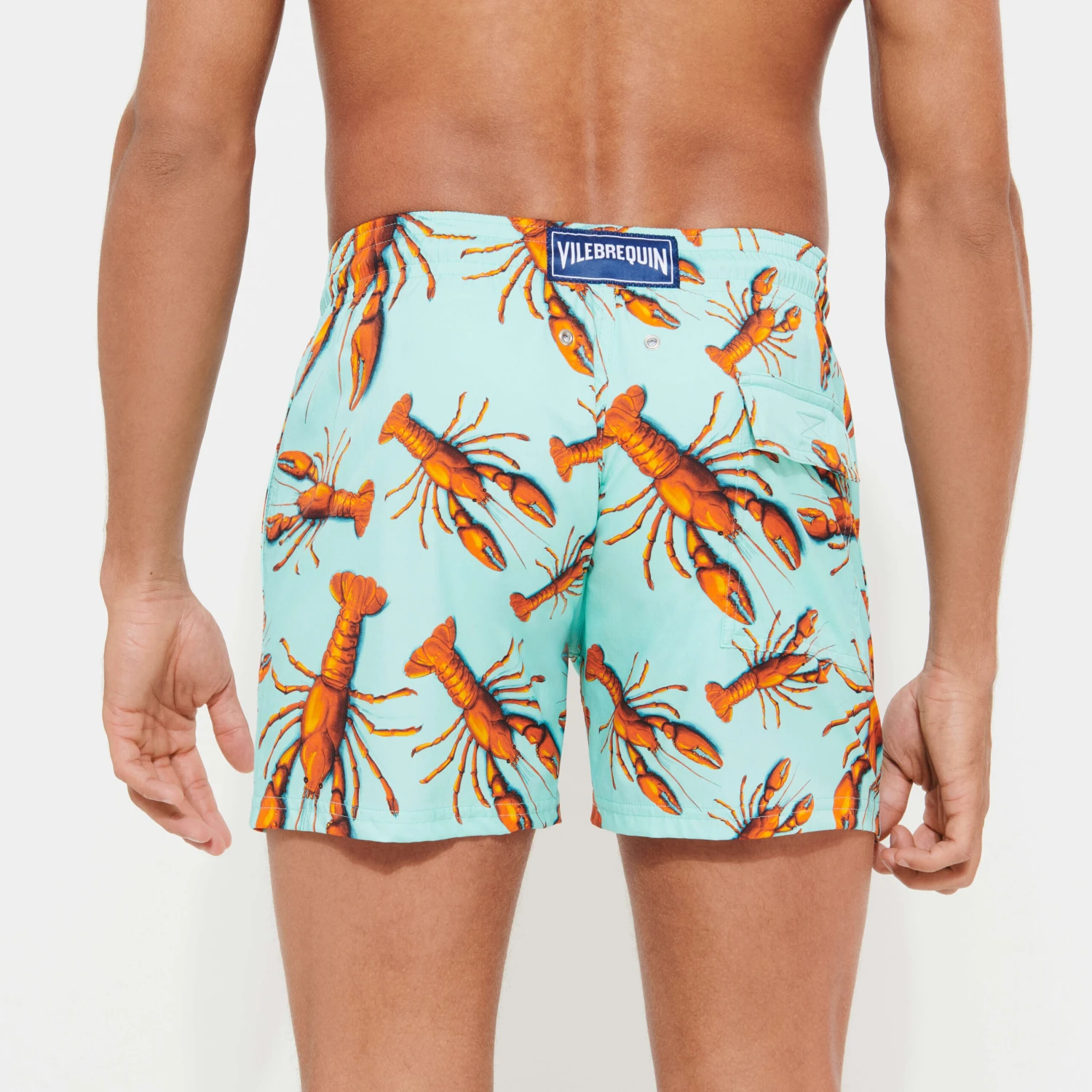 Vilebrequin Men Stretch Swim Trunks Lobster 6 Vilebrequin Men Stretch Swim Trunks Lobster - Image 4
