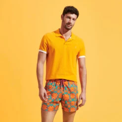 Vilebrequin Men Stretch Swim Shorts Poulpes Neon -Outdoor Beach & Swimwear MSOH3F41 459 supp1 3920x3920 1