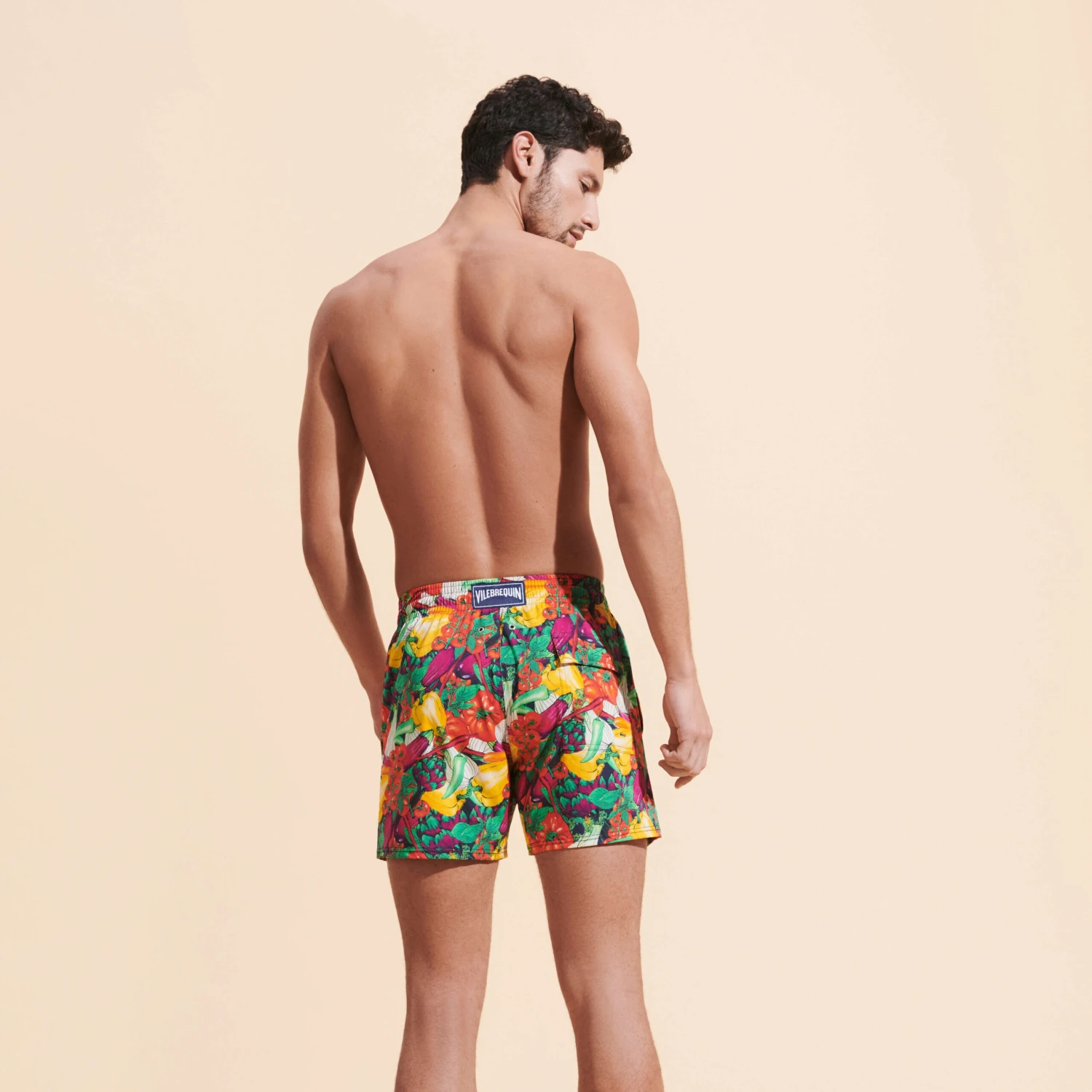 Vilebrequin Men Stretch Swim Trunks Marché Provencal 6 Vilebrequin Men Stretch Swim Trunks Marché Provencal - Image 4