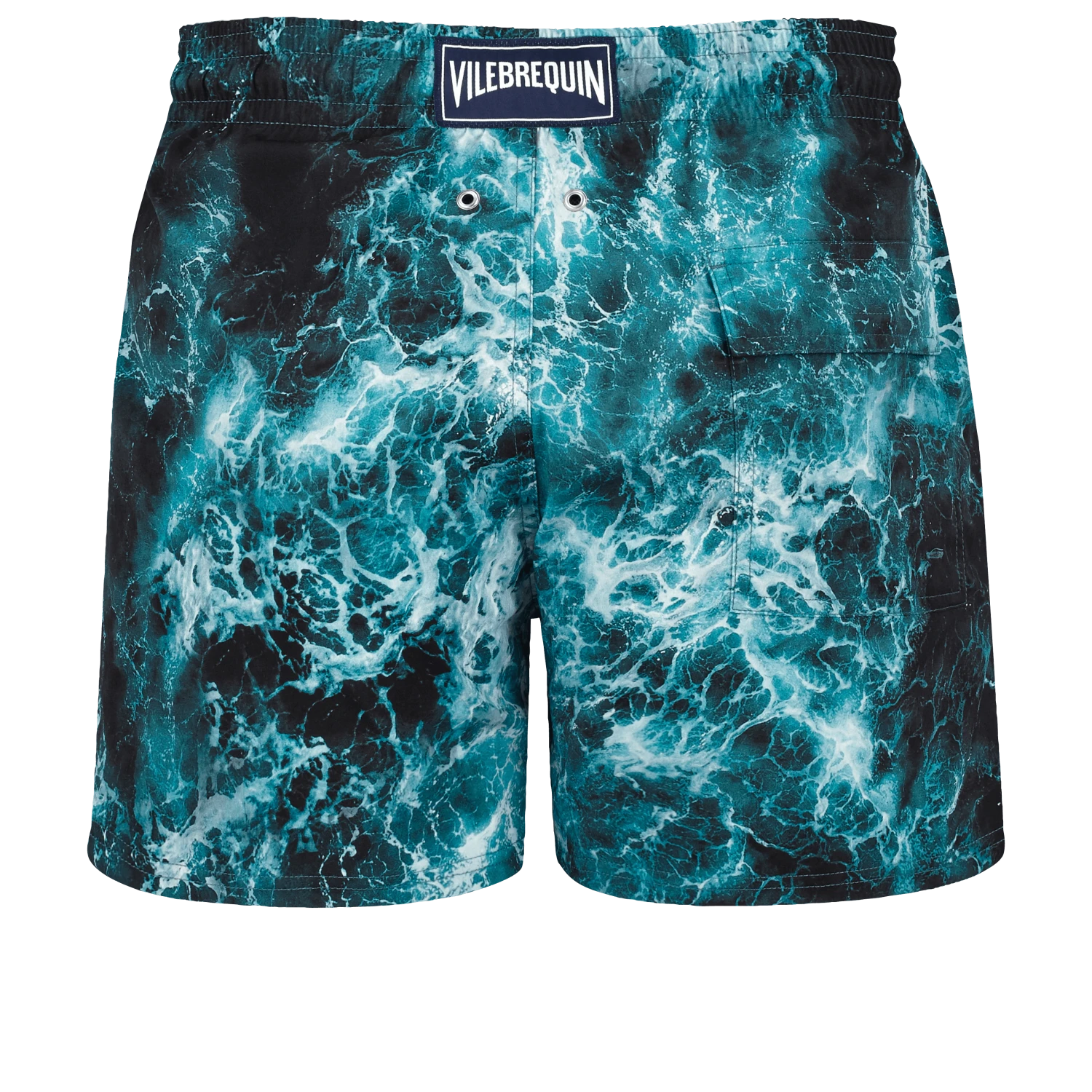 Vilebrequin Men Stretch Swim Trunks Ocean 4 Vilebrequin Men Stretch Swim Trunks Ocean - Image 2