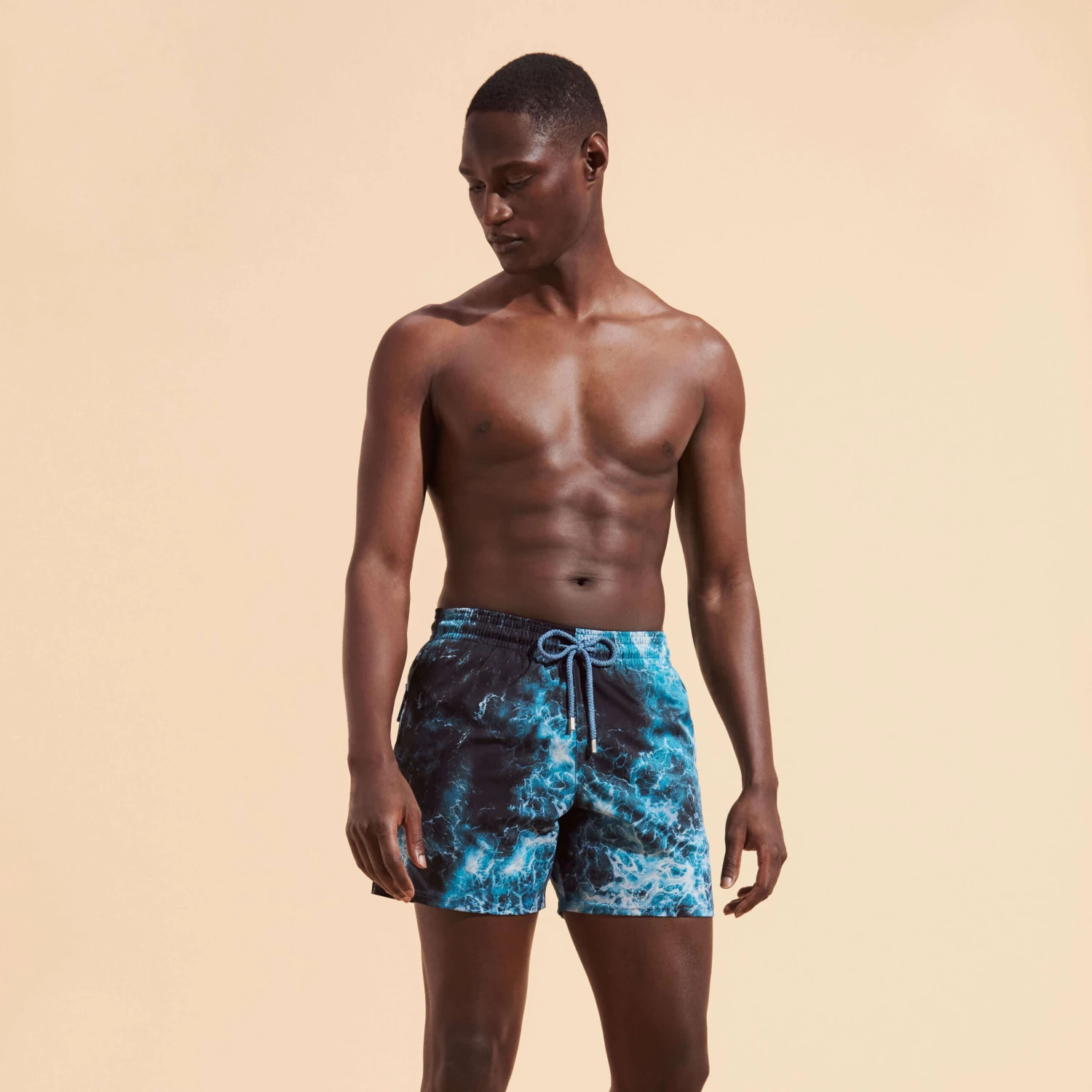 Vilebrequin Men Stretch Swim Trunks Ocean 5 Vilebrequin Men Stretch Swim Trunks Ocean - Image 3