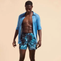 Vilebrequin Men Stretch Swim Trunks Ocean 11 Vilebrequin Men Stretch Swim Trunks Ocean -Outdoor Beach & Swimwear MSOU3F10 390 supp1 3920x3920 1
