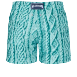 Vilebrequin Men Stretch Swim Trunks Aran Knit -Outdoor Beach & Swimwear MSOU3F12 373 back 3920x3920 1
