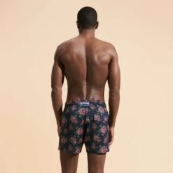 Vilebrequin Men Stretch Swimwear Provencal Turtles -Outdoor Beach & Swimwear MSOU3F22 390 backworn 3920x3920 1
