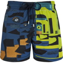 Men Stretch Swim Trunks Eternité - Vilebrequin X Deux Femmes Noires