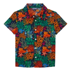Vilebrequin Boys Shirt Fonds Marins Multicolores