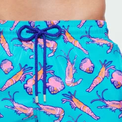 Vilebrequin Men Long Ultra-light And Packable Swim Trunks Crevettes Et Poissons -Outdoor Beach & Swimwear OKHC3J83 316 supp4 3920x3920 1