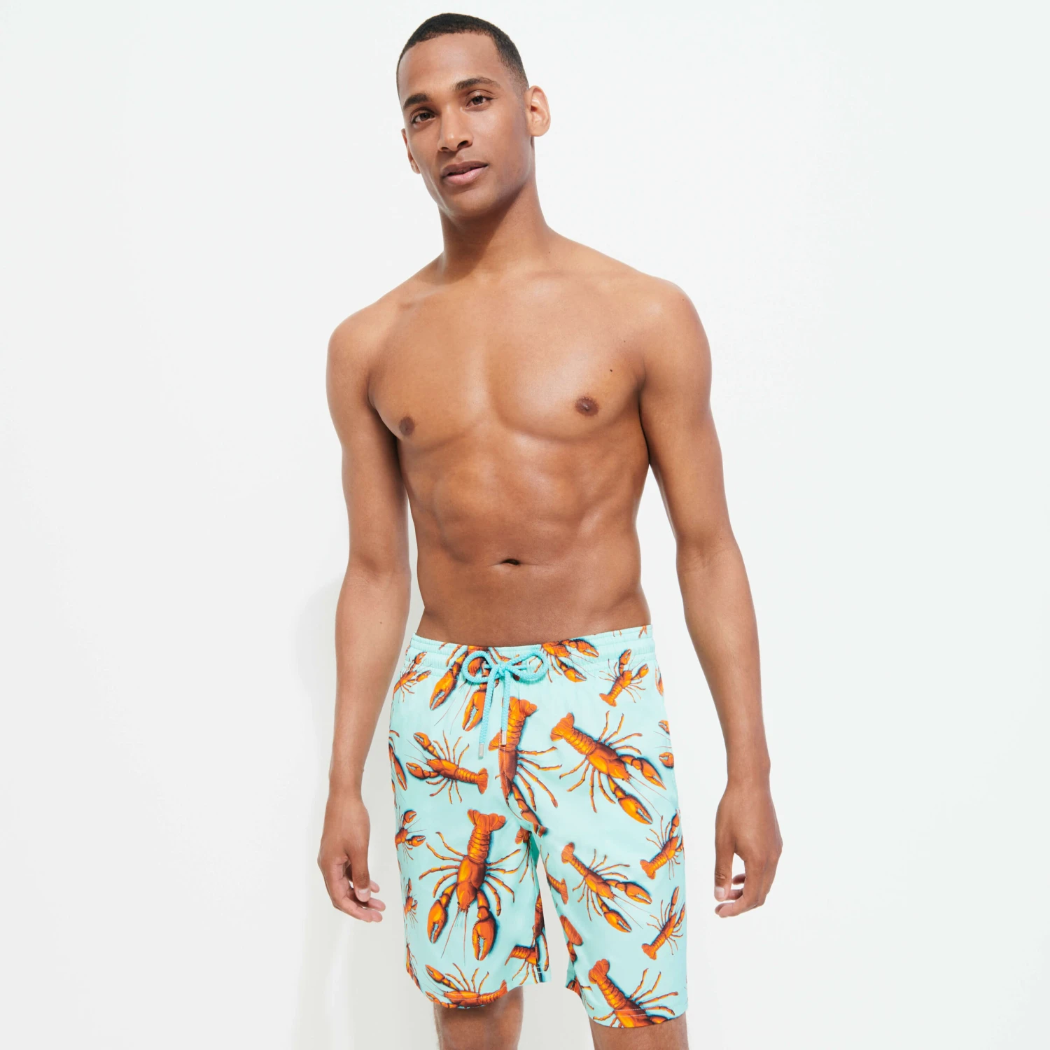 Vilebrequin Men Long Swim Trunks Lobster 5 Vilebrequin Men Long Swim Trunks Lobster - Image 3