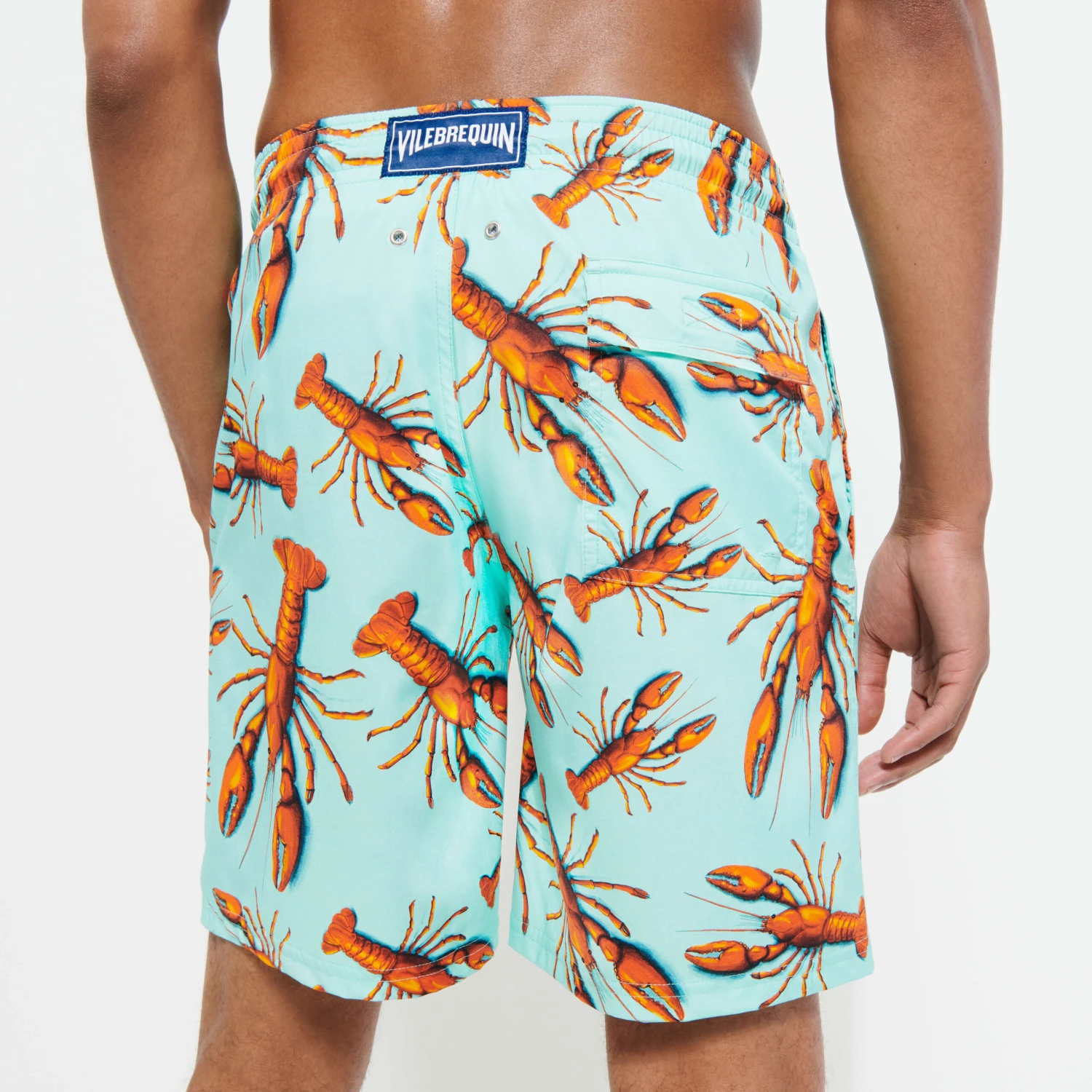 Vilebrequin Men Long Swim Trunks Lobster 7 Vilebrequin Men Long Swim Trunks Lobster - Image 5