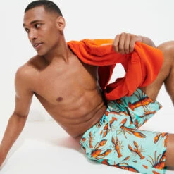 Vilebrequin Men Long Swim Trunks Lobster 13 Vilebrequin Men Long Swim Trunks Lobster -Outdoor Beach & Swimwear OKIC3F17 333 supp2 3920x3920 1