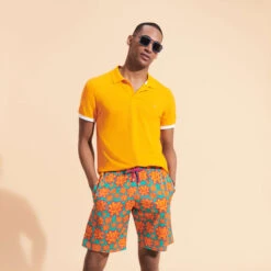 Vilebrequin Men Long Swim Trunks Poulpes Neon -Outdoor Beach & Swimwear OKIH3F41 459 supp1 3920x3920 1