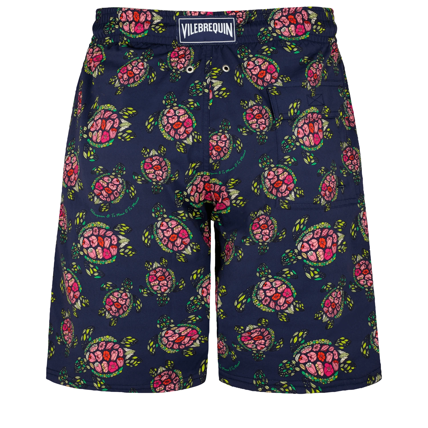 Vilebrequin Men Stretch Long Swim Trunks Provencal Turtles 4 Vilebrequin Men Stretch Long Swim Trunks Provencal Turtles - Image 2