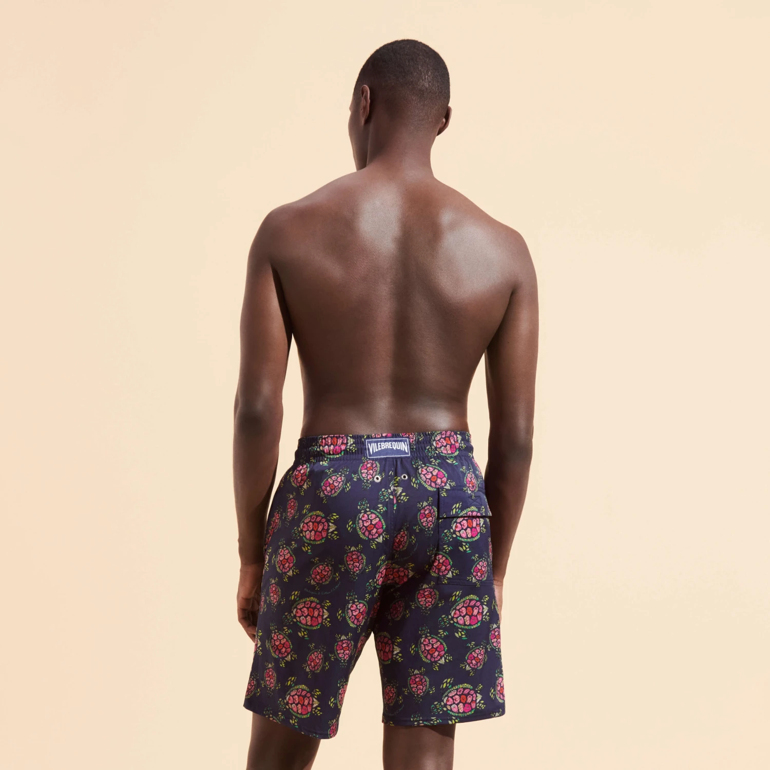 Vilebrequin Men Stretch Long Swim Trunks Provencal Turtles 6 Vilebrequin Men Stretch Long Swim Trunks Provencal Turtles - Image 4
